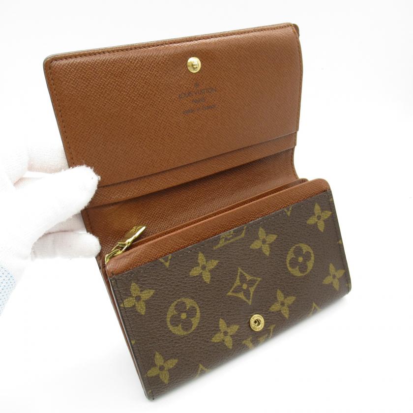 Pre-loved LOUIS VUITTON Porto Monnaie Vietresol Brown Bi-fold Wallet PVC Monogram