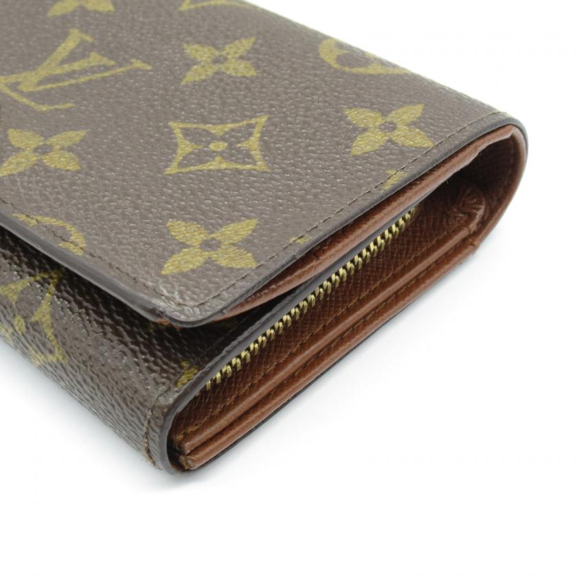 Pre-loved LOUIS VUITTON Porto Monnaie Vietresol Brown Bi-fold Wallet PVC Monogram