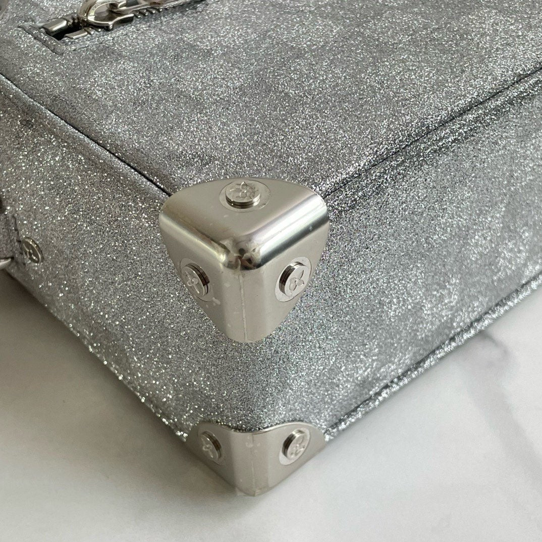 Louis Vuitton Soft Trunk Silver Glitter Damier Crossbody Bag (2022)