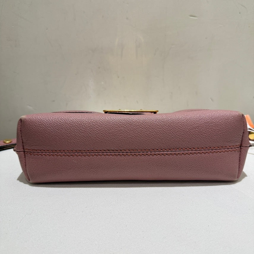 Burberry Leather Crossbody Bag in Rose Pink