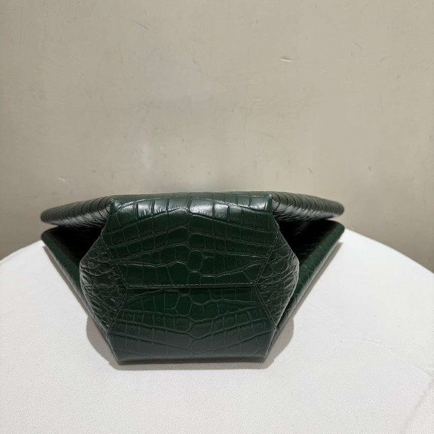 Bottega Veneta Doll Tote Green Leather Vintage Designer Bag