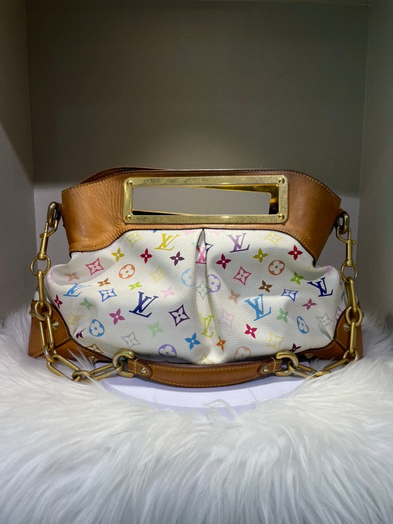 Louis Vuitton Multicolore Priscilla White Shoulder Bag