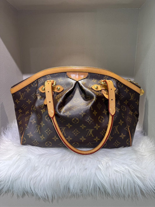 Louis Vuitton Monogram Tivoli PM Brown Canvas Satchel