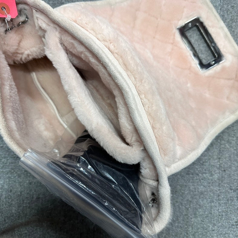Pre-loved Chanel BVJ Chain Shoulder Bag in Beige Suede