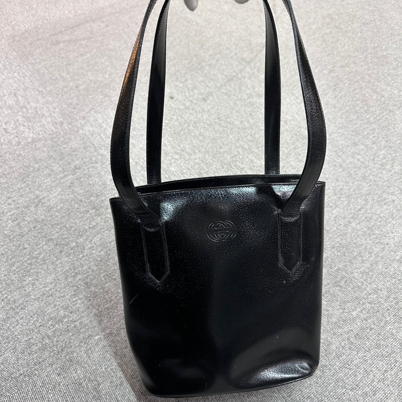 Gucci Black BVJ Tote Bag - Pre-loved Leather Style
