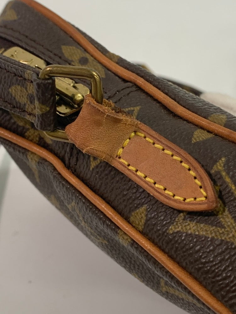 Louis Vuitton Monogram Canvas Crossbody Bag - Brown Vintage Messenger