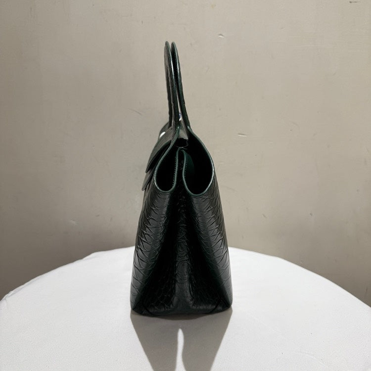 Bottega Veneta Doll Tote Small Green Leather Bag