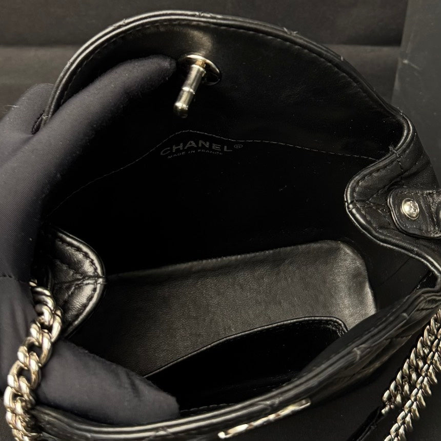 Chanel Quilted Leather Black Crossbody Bag
