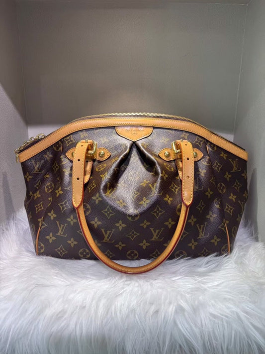 Pre-loved Louis Vuitton Tivoli Monogram Brown Satchel Bag