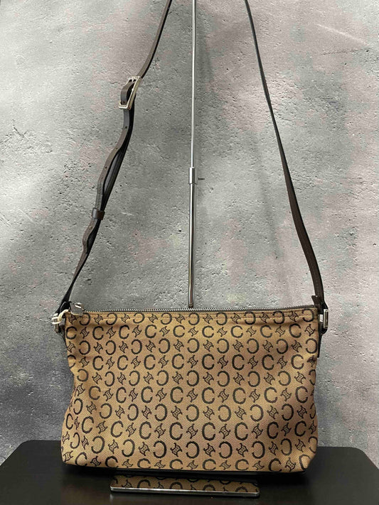 Celine Canvas Shoulder Bag RE98430100 Beige Shoulder Bag