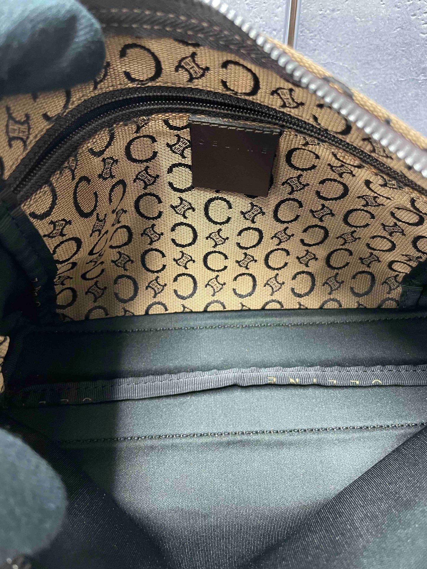 Celine Canvas Shoulder Bag RE98430100 Beige Shoulder Bag