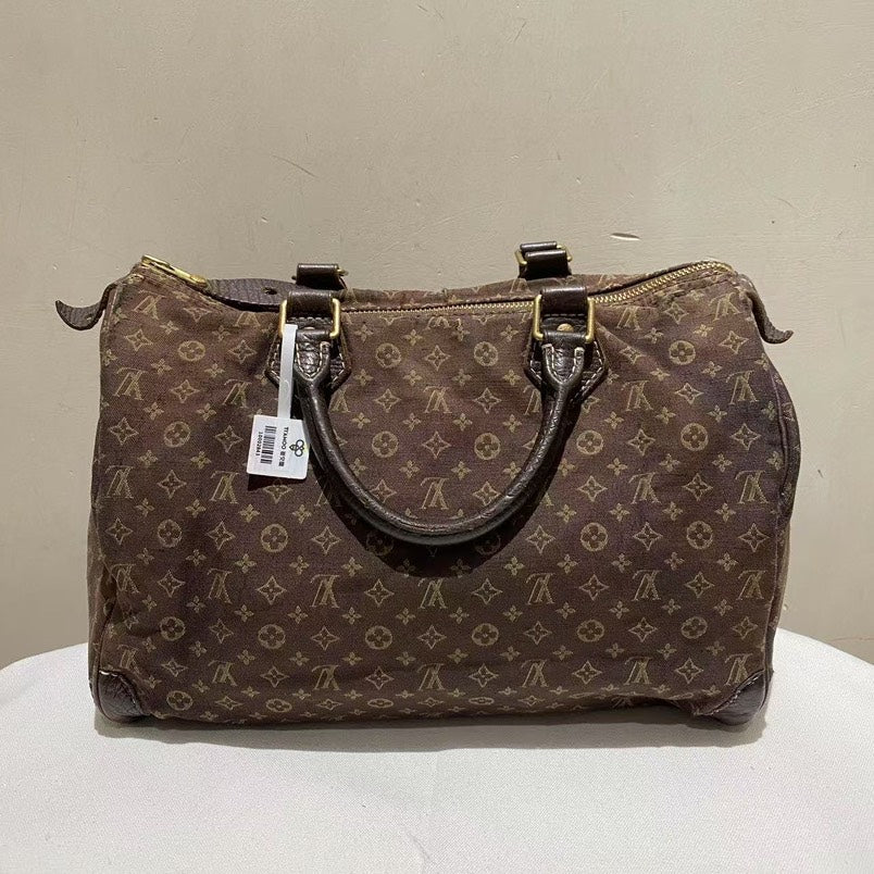 Louis Vuitton Canvas Boston Brown Monogram Duffle Bag