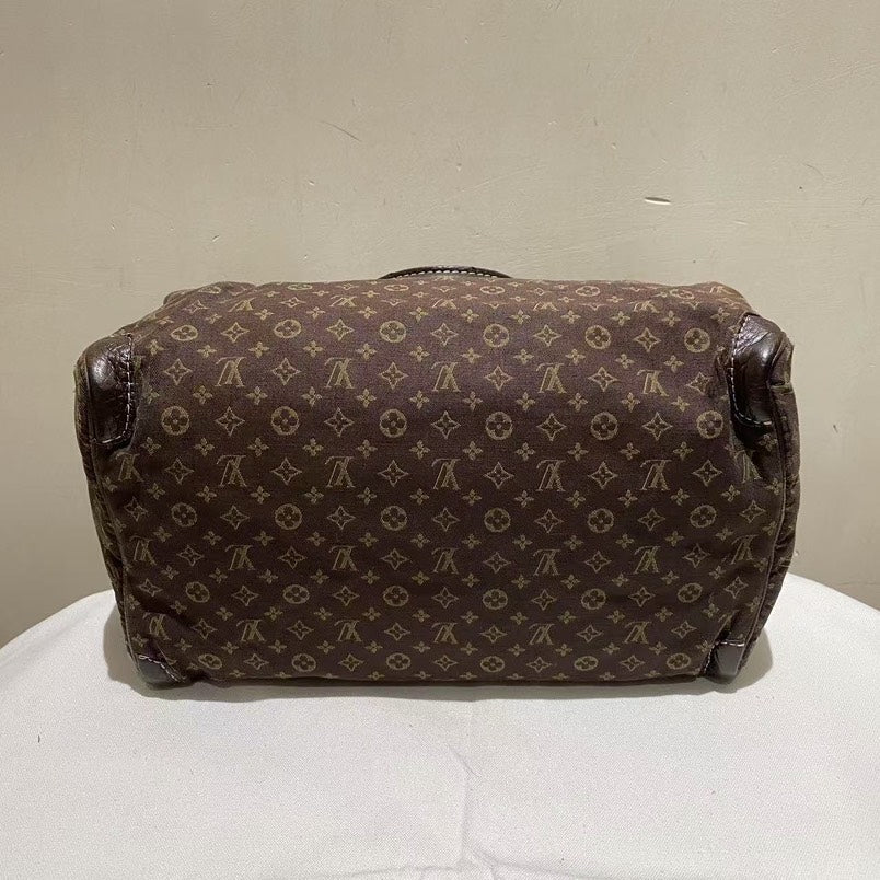 Louis Vuitton Canvas Boston Brown Monogram Duffle Bag