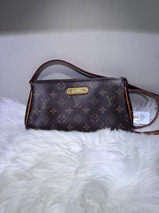 Louis Vuitton Monogram Canvas Eva Clutch Brown Shoulder Bag