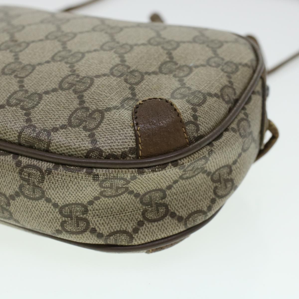 GUCCI GG Canvas Web Sherry Line Shoulder Bag Beige Red 89.02.066  rd5250