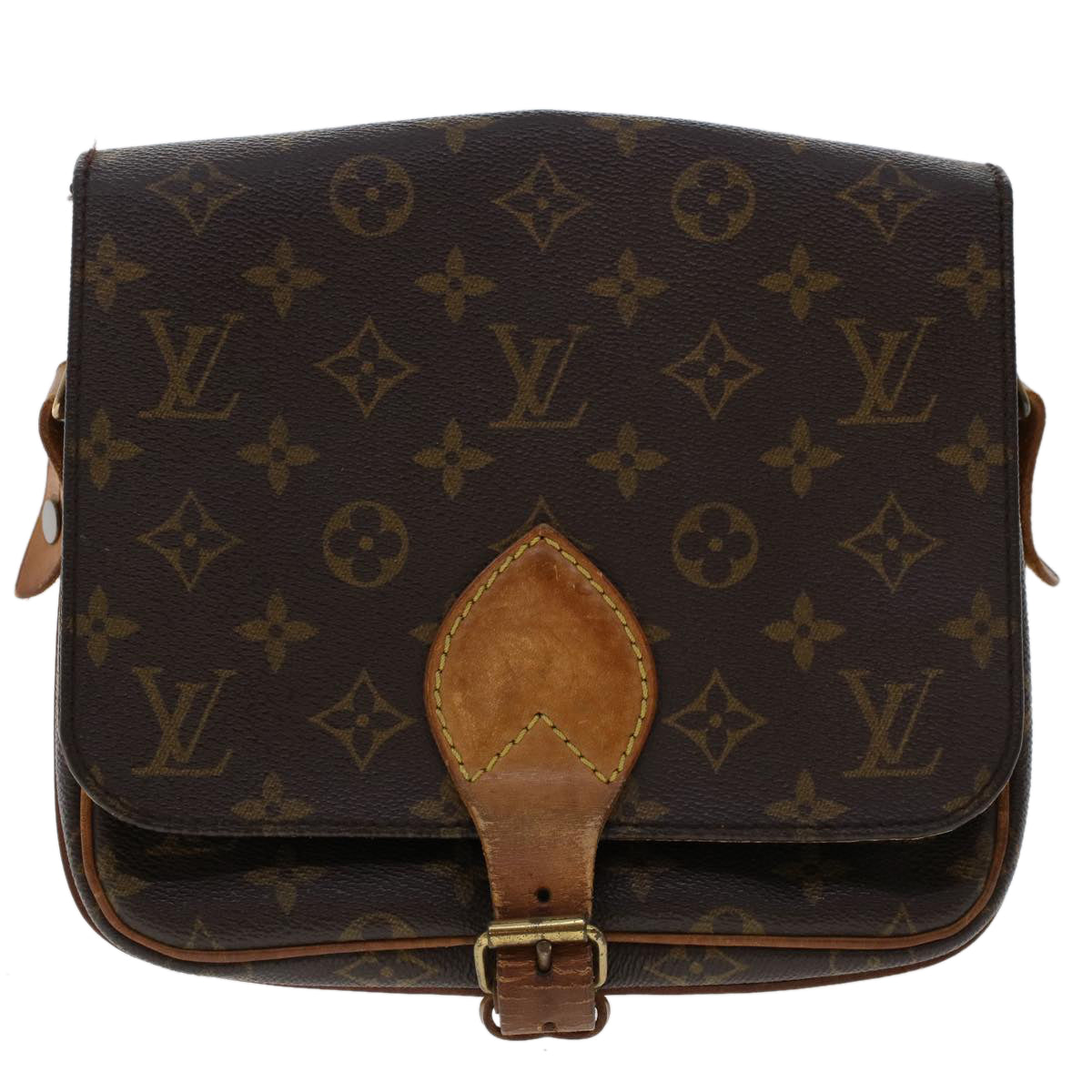 LOUIS VUITTON Monogram Cartouchiere MM Shoulder Bag M51253 LV  rd5501