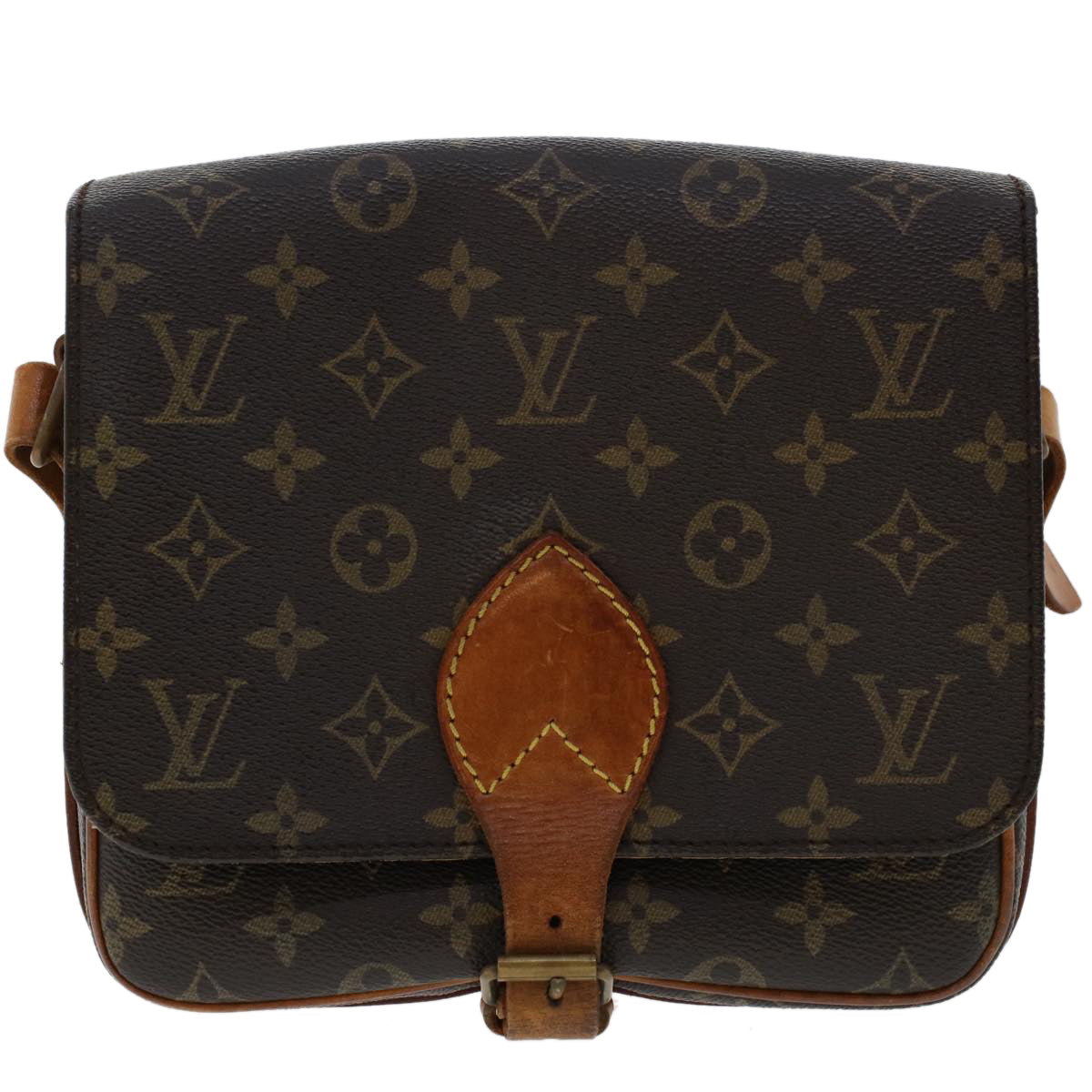 LOUIS VUITTON Monogram Cartouchiere MM Shoulder Bag M51253 LV  rd5518