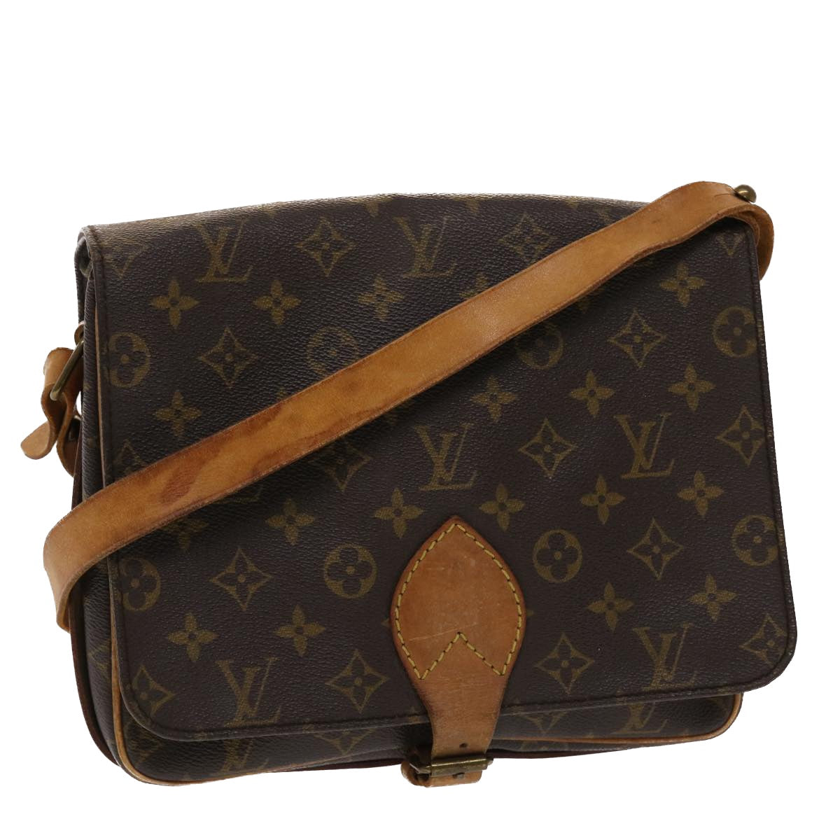 LOUIS VUITTON Monogram Cartouchiere GM Shoulder Bag M51252 LV  rd5520