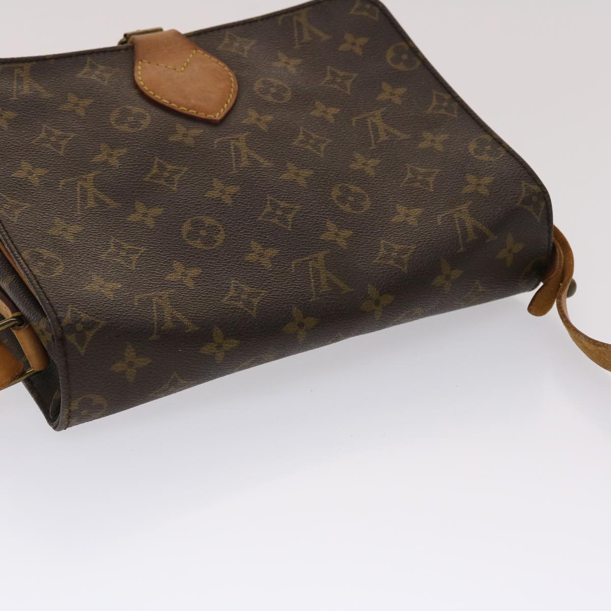 LOUIS VUITTON Monogram Cartouchiere GM Shoulder Bag M51252 LV  rd5520