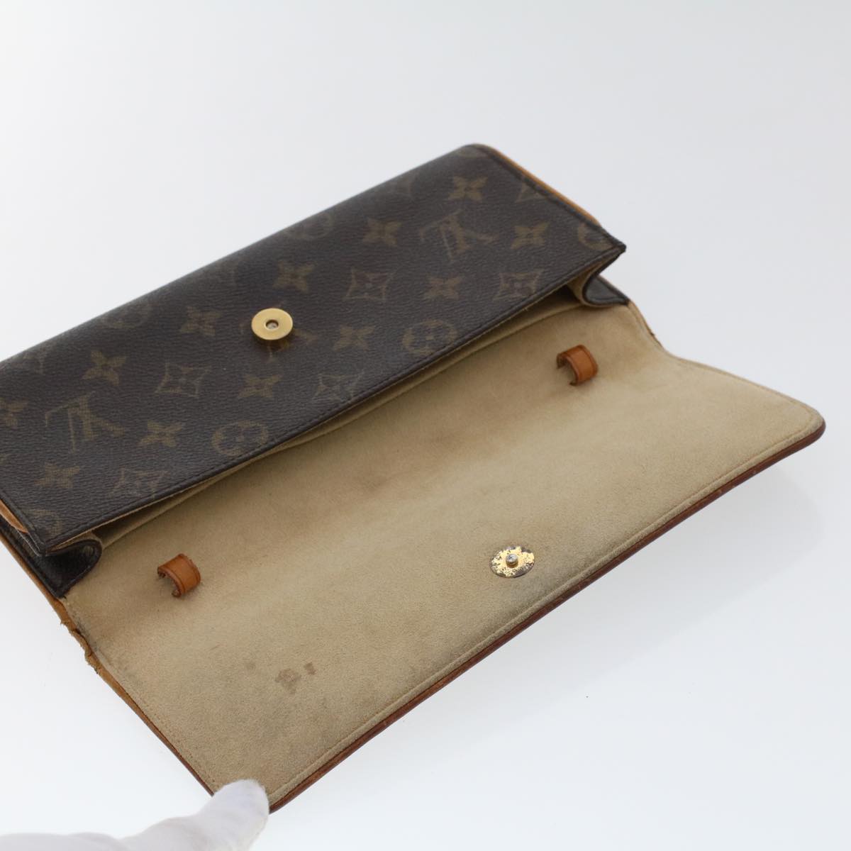 LOUIS VUITTON Monogram Pochette Twin GM Shoulder Bag M51852 LV  rd5563
