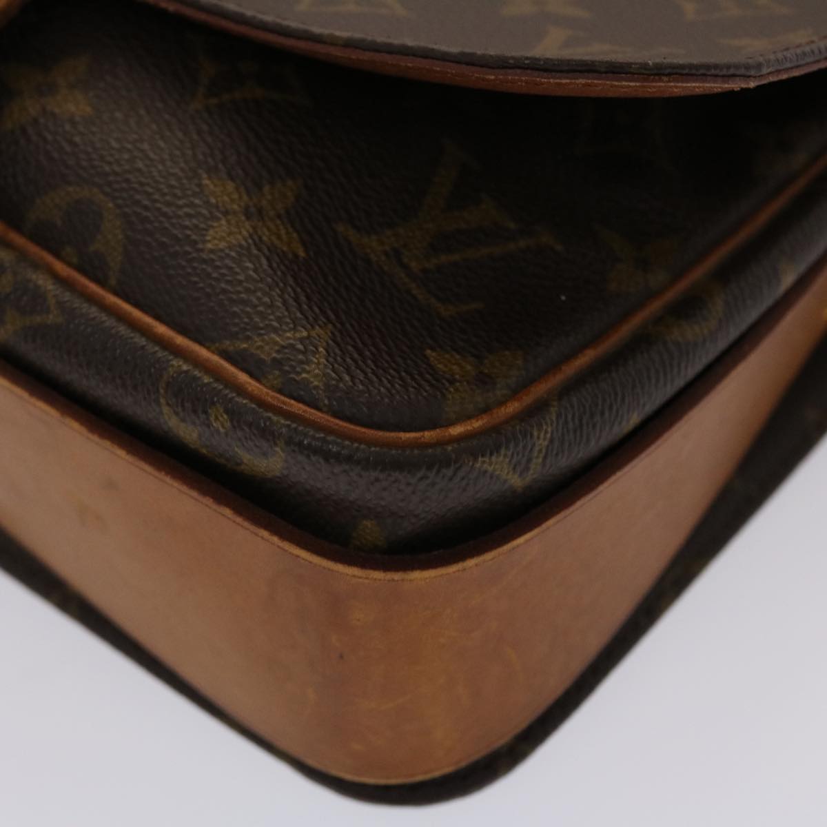 LOUIS VUITTON Monogram Cartouchiere MM Shoulder Bag M51253 LV  rd5582