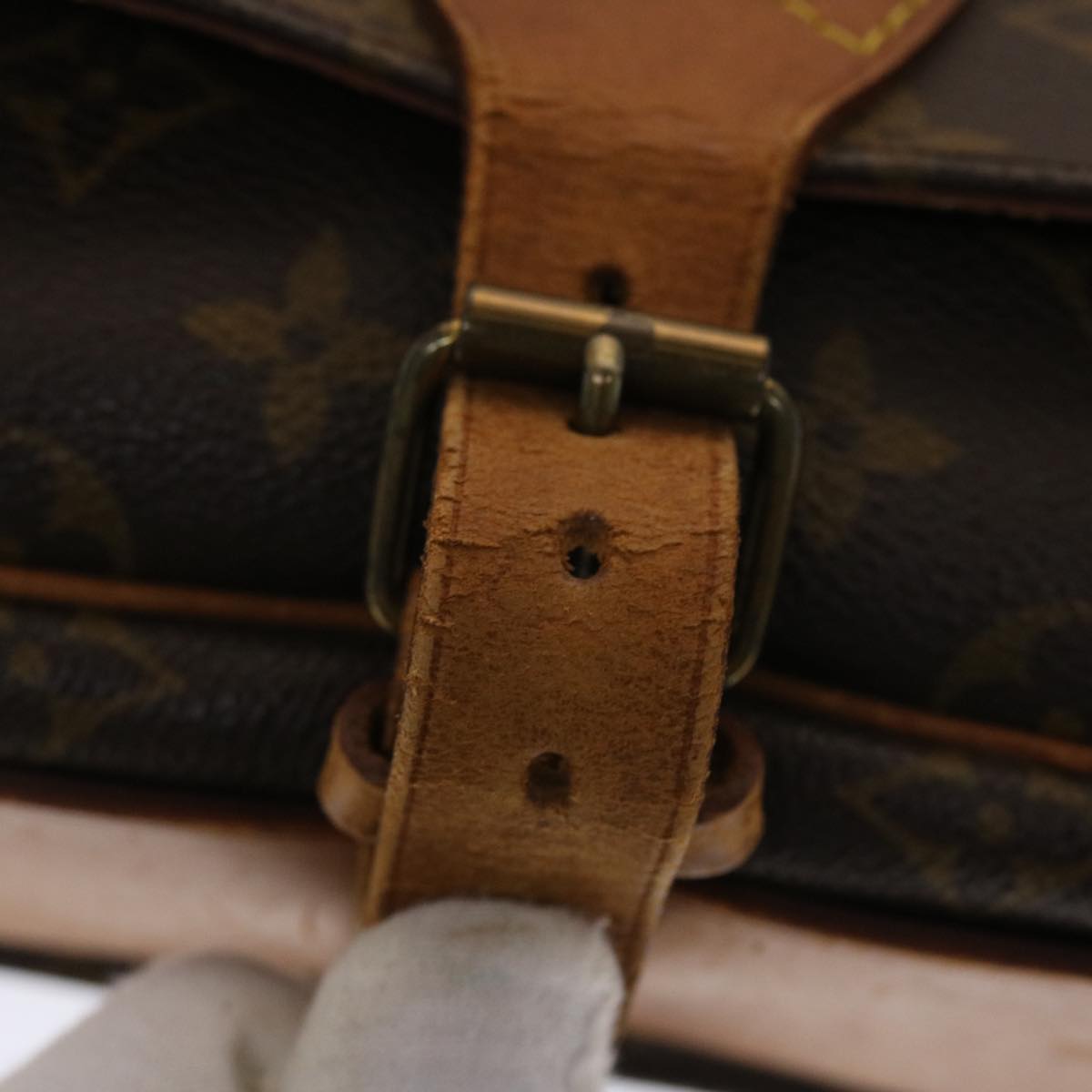 LOUIS VUITTON Monogram Cartouchiere MM Shoulder Bag M51253 LV  rd5582