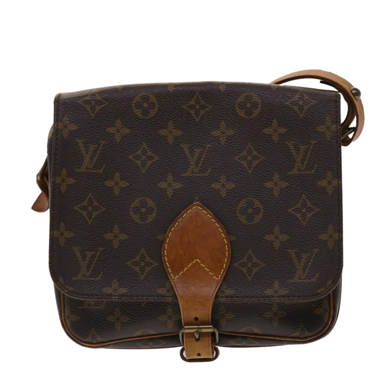 LOUIS VUITTON Monogram Cartouchiere MM Shoulder Bag M51253 LV  rd5582
