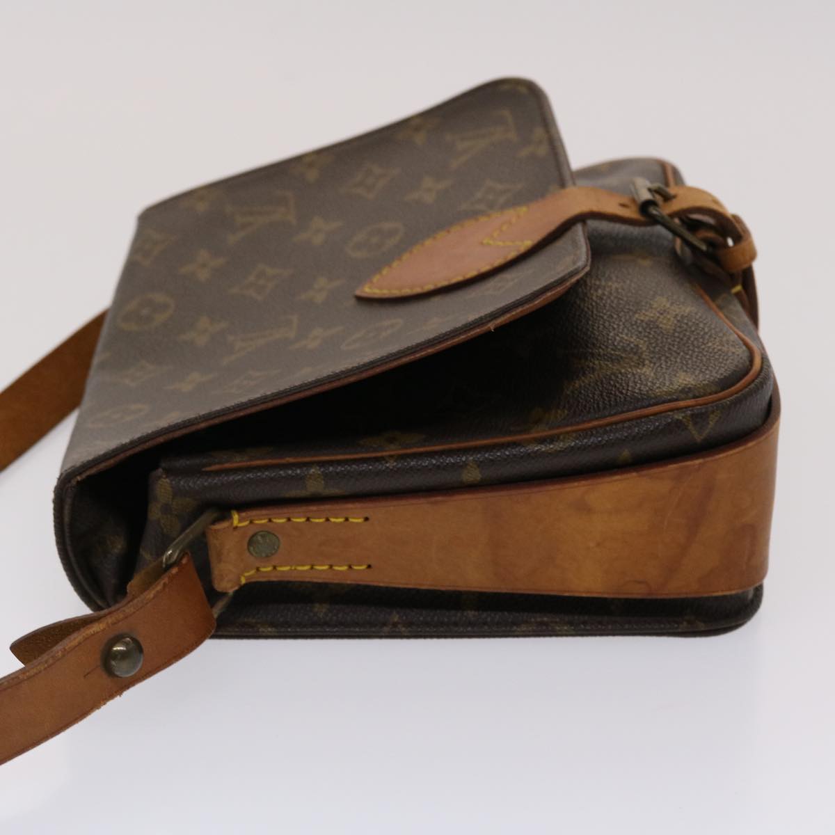 LOUIS VUITTON Monogram Cartouchiere MM Shoulder Bag M51253 LV  rd5582