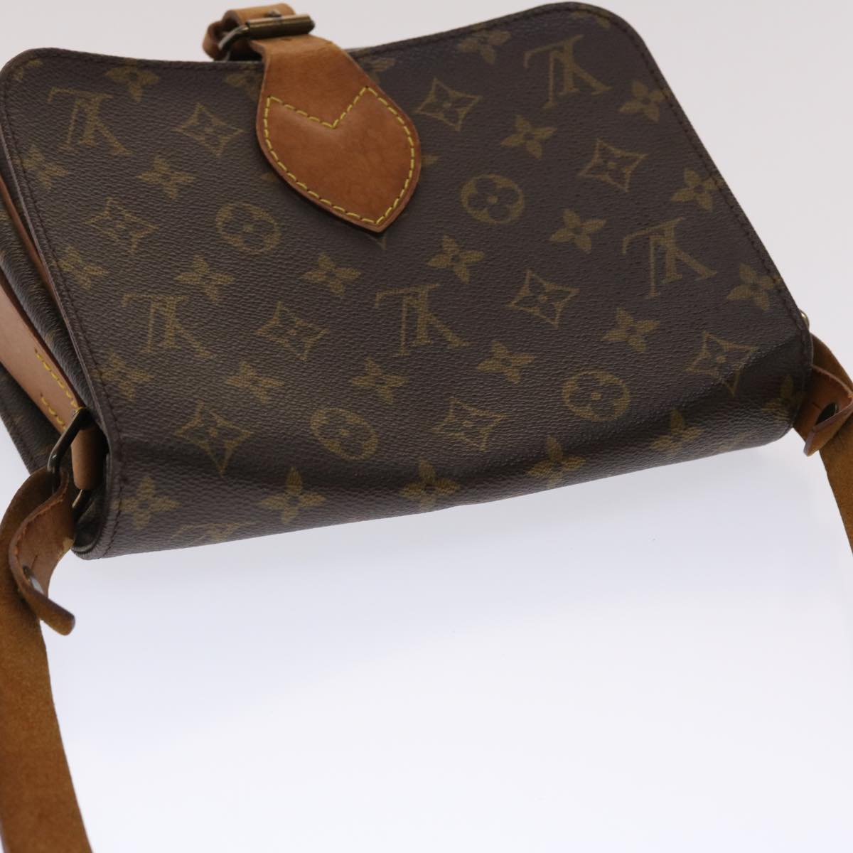 LOUIS VUITTON Monogram Cartouchiere MM Shoulder Bag M51253 LV  rd5582