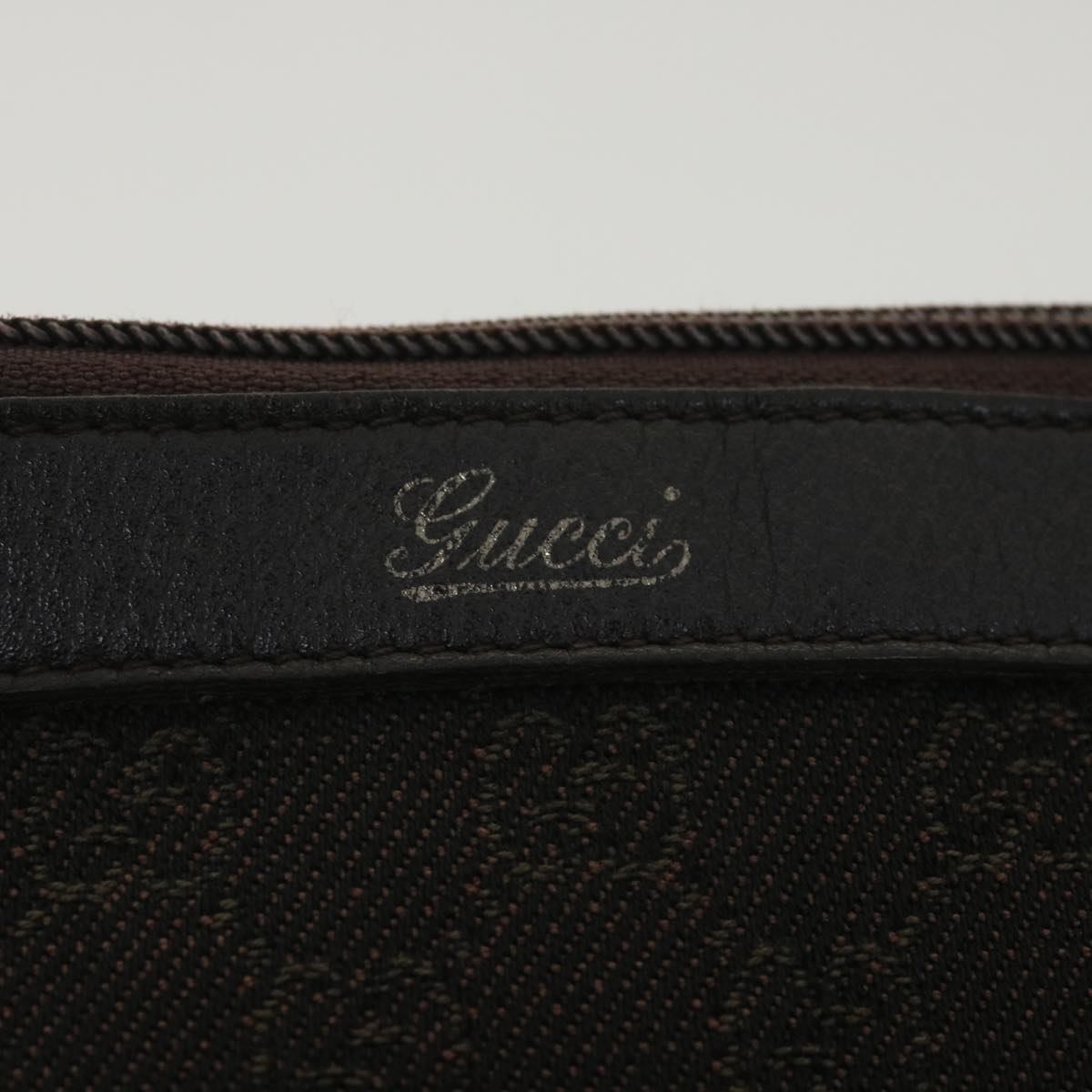 GUCCI GG Canvas Tote Bag Dark Brown 268640  ro914