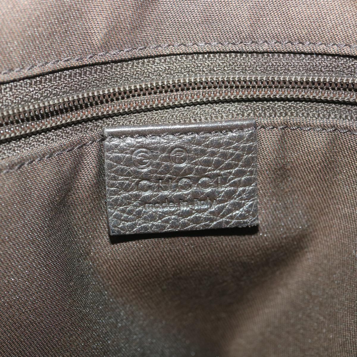 GUCCI GG Canvas Tote Bag Dark Brown 268640  ro914
