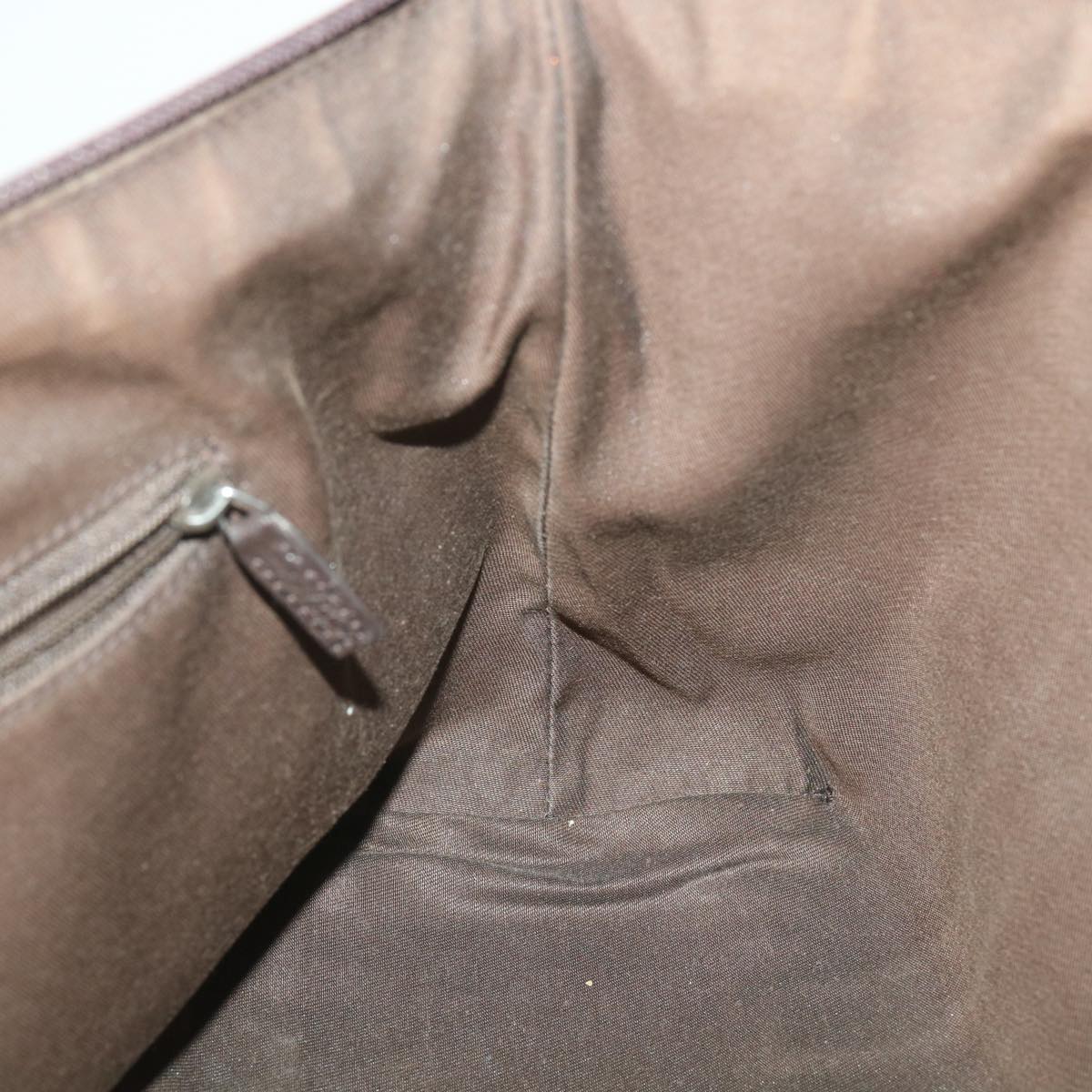 GUCCI GG Canvas Tote Bag Dark Brown 268640  ro914