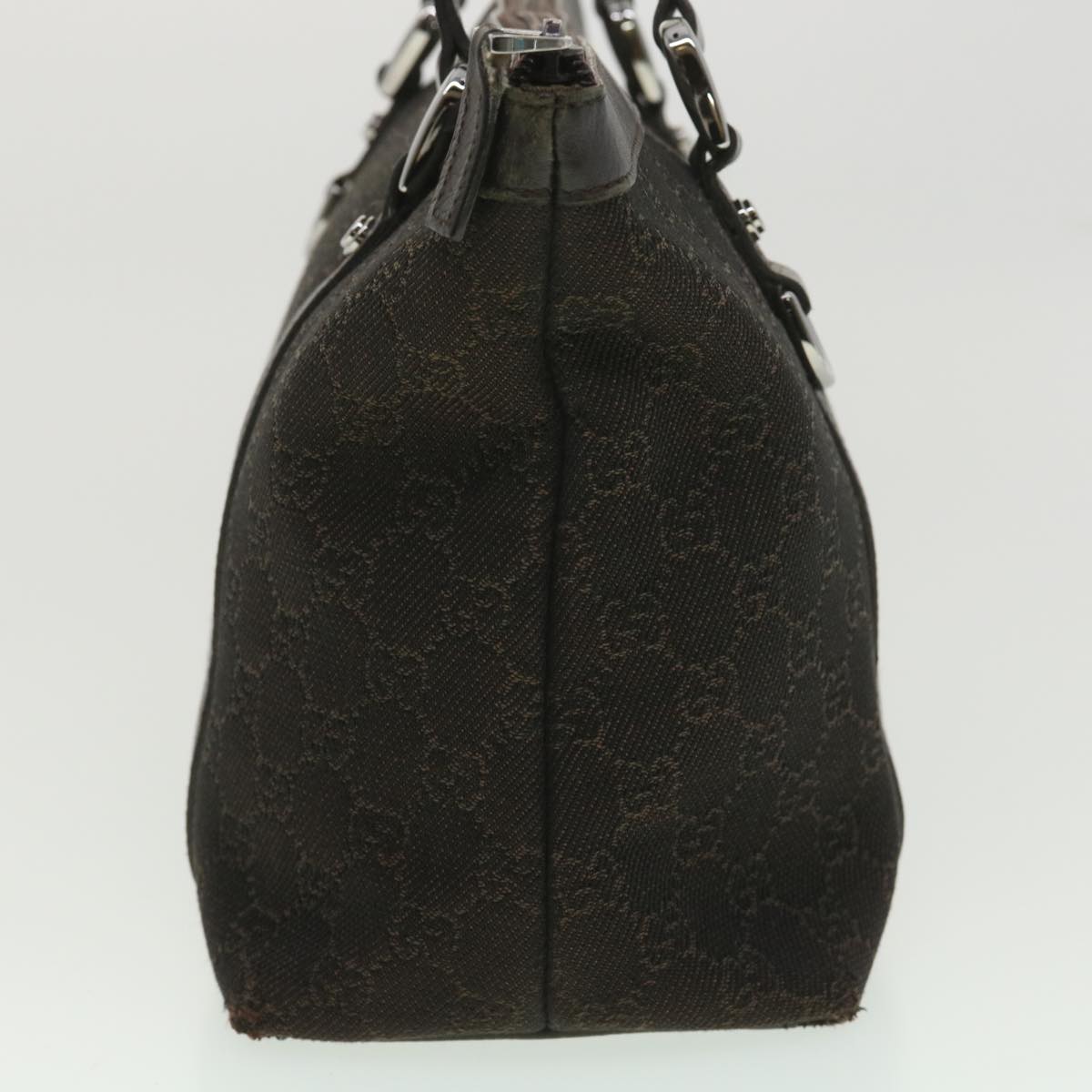 GUCCI GG Canvas Tote Bag Dark Brown 268640  ro914