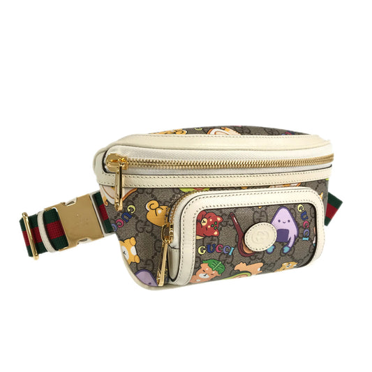 GUCCI Angela Nguyen Pikarar GG Supreme Animal Print Belt Bag Waist pouch