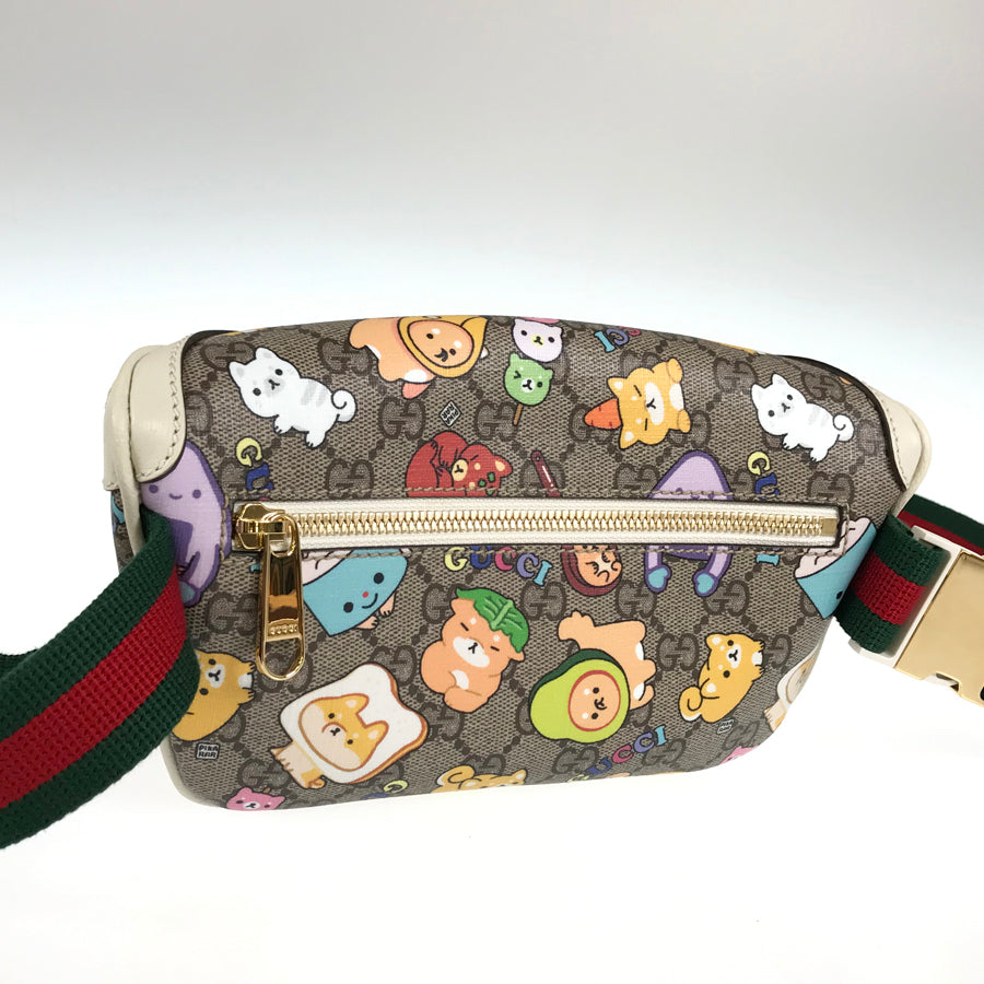 GUCCI Angela Nguyen Pikarar GG Supreme Animal Print Belt Bag Waist pouch