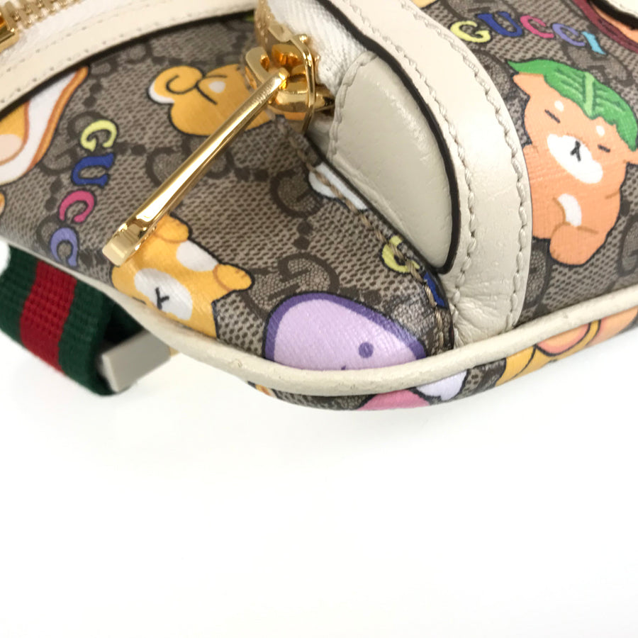 GUCCI Angela Nguyen Pikarar GG Supreme Animal Print Belt Bag Waist pouch