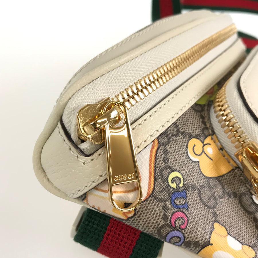 GUCCI Angela Nguyen Pikarar GG Supreme Animal Print Belt Bag Waist pouch