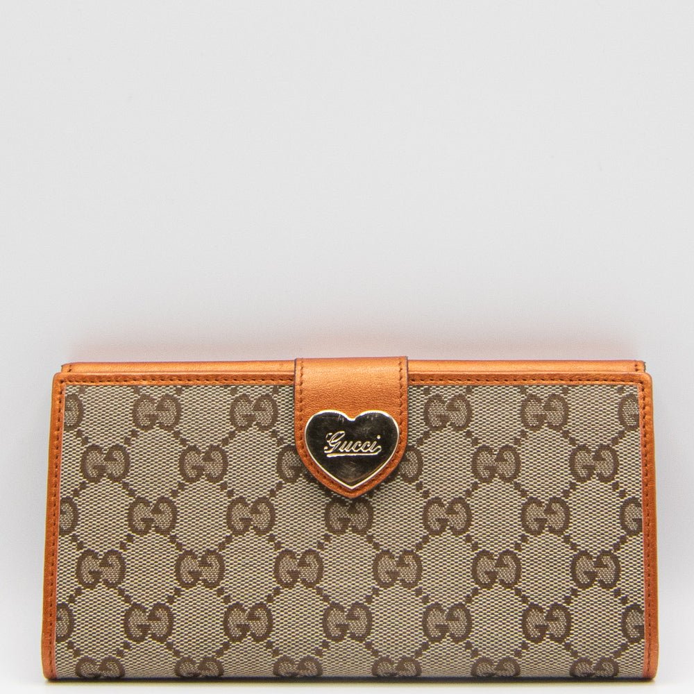 Guccissima Beige Marrone-Arancio Canva Cuore
