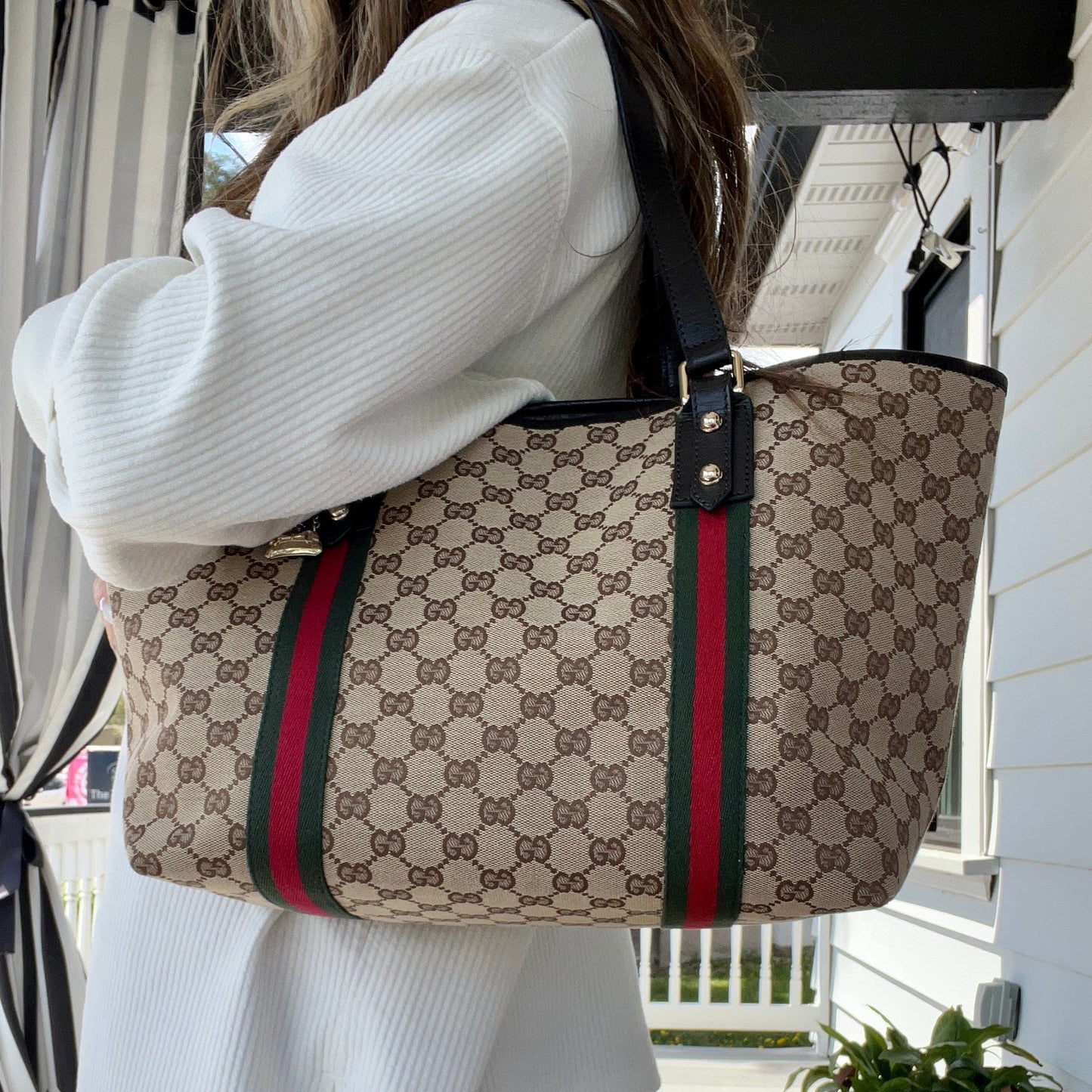 Gucci GG Canvas Medium Jolicoeur Tote