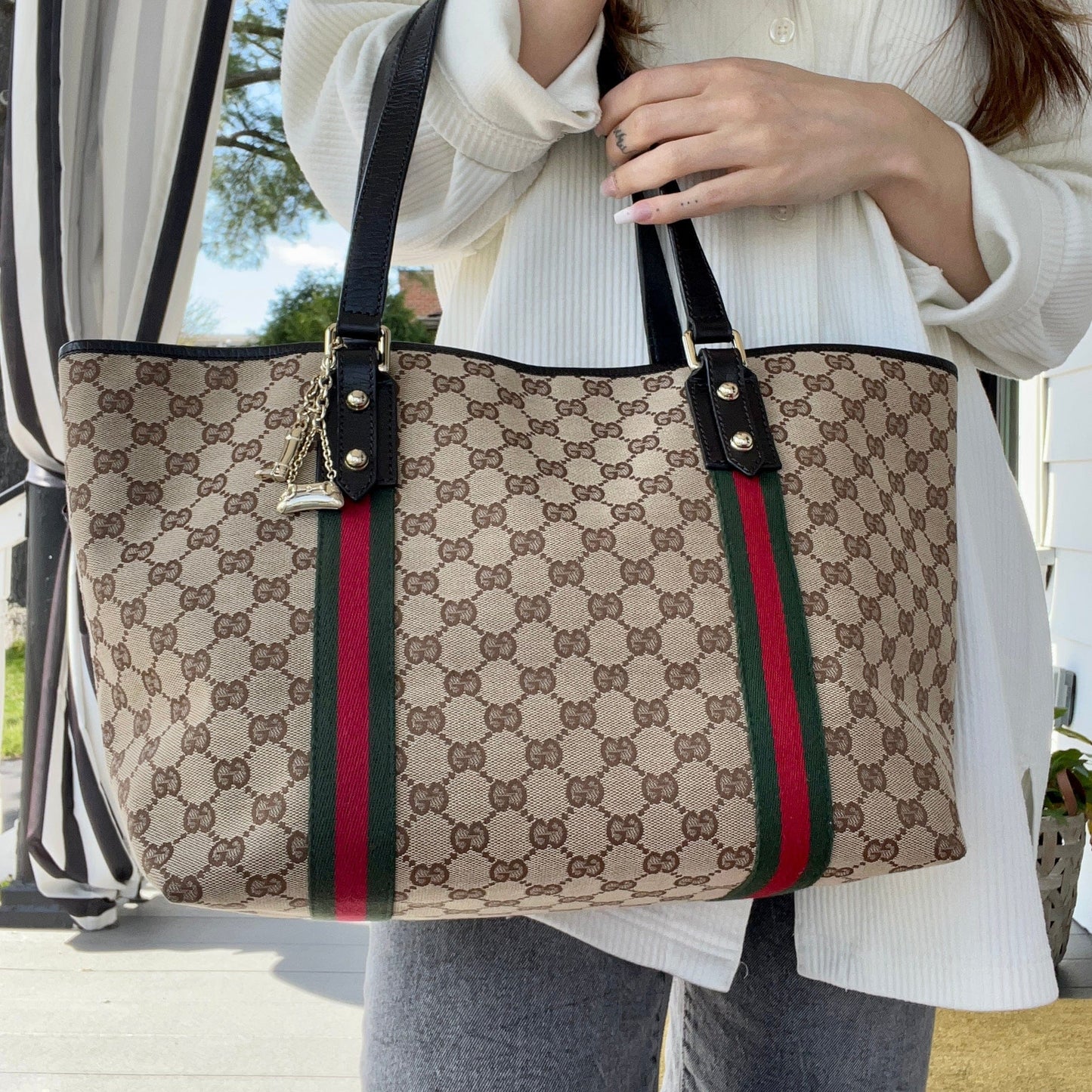 Gucci GG Canvas Medium Jolicoeur Tote