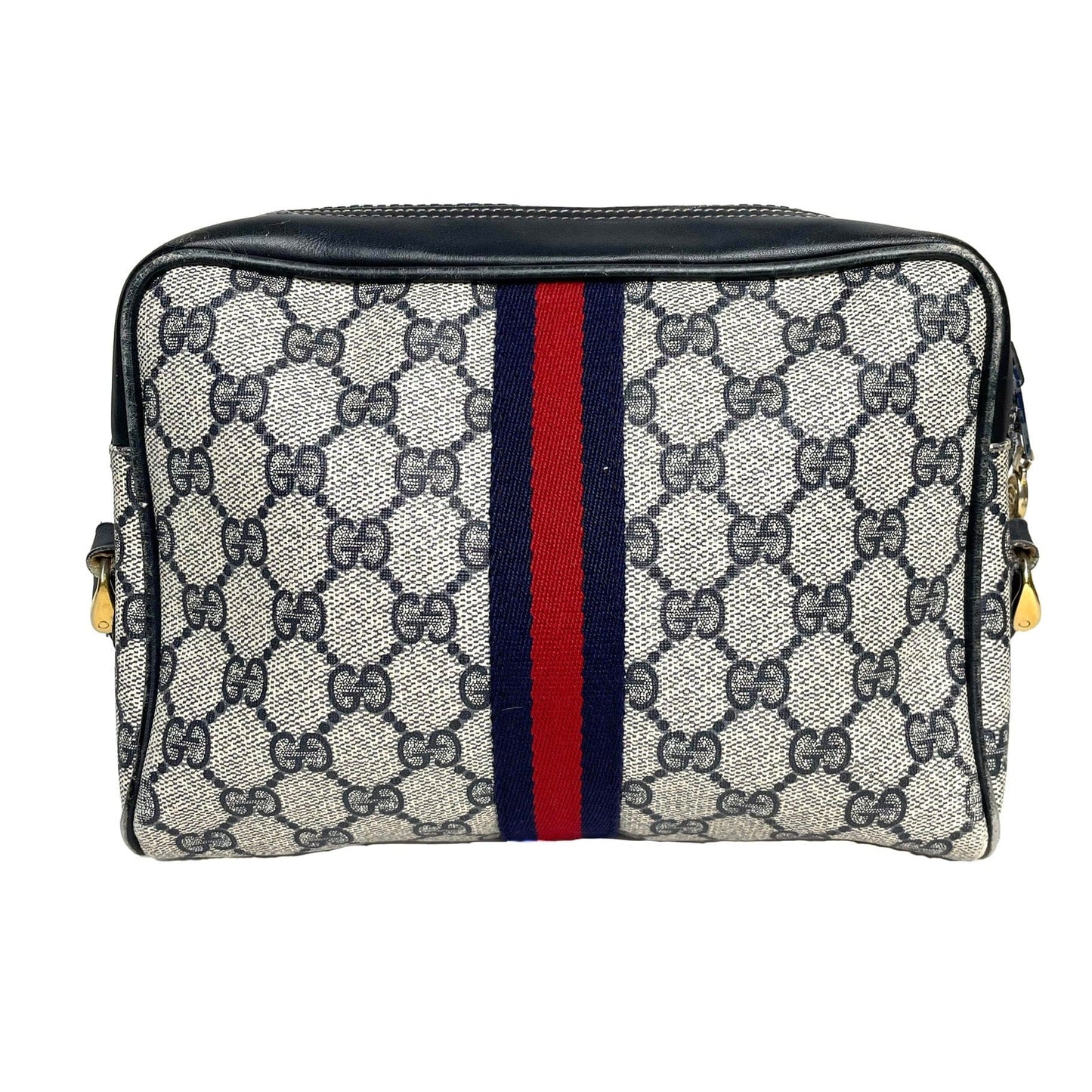 Gucci Vintage Navy Supreme Web Crossbody