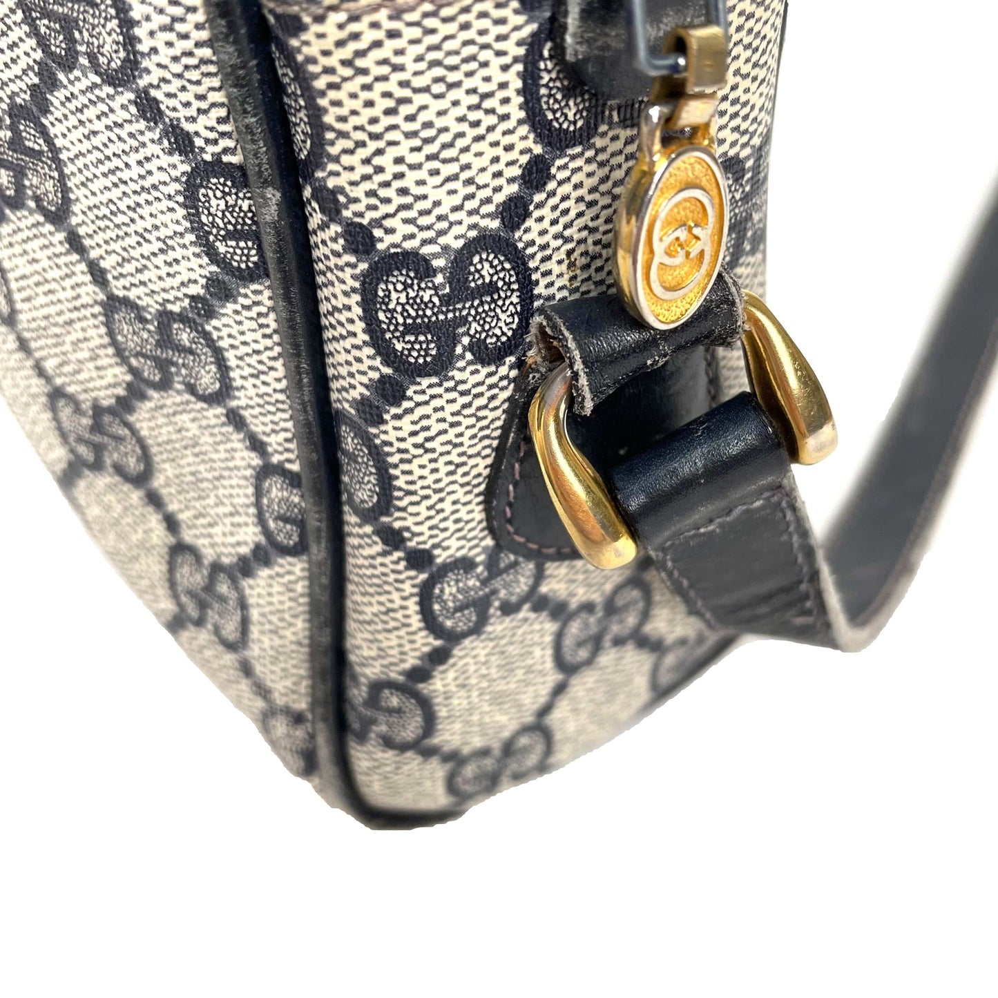Gucci Vintage Navy Supreme Web Crossbody