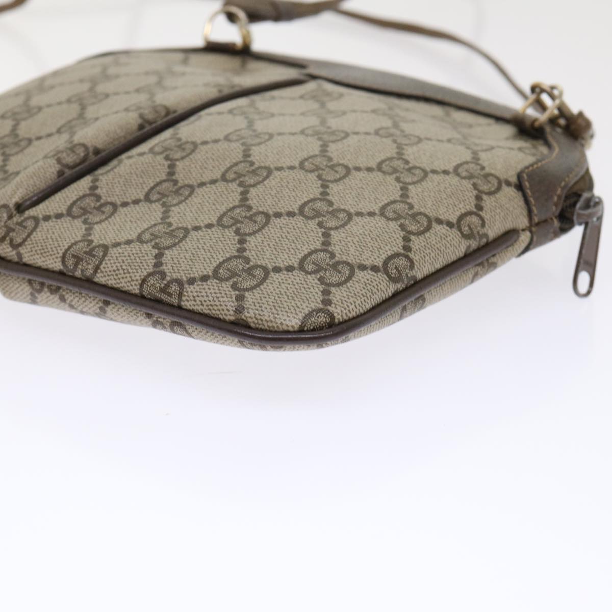 GUCCI GG Canvas Web Sherry Line Shoulder Bag Beige Red 904 02 047  tb688