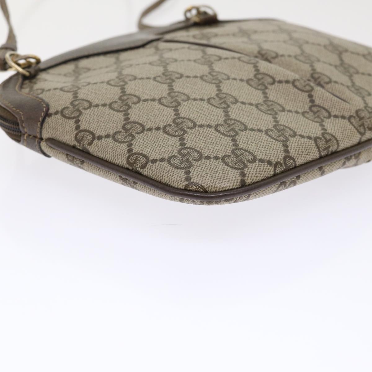 GUCCI GG Canvas Web Sherry Line Shoulder Bag Beige Red 904 02 047  tb688