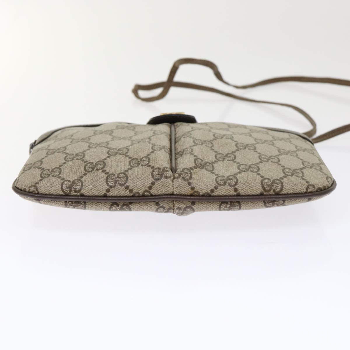 GUCCI GG Canvas Web Sherry Line Shoulder Bag Beige Red 904 02 047  tb688