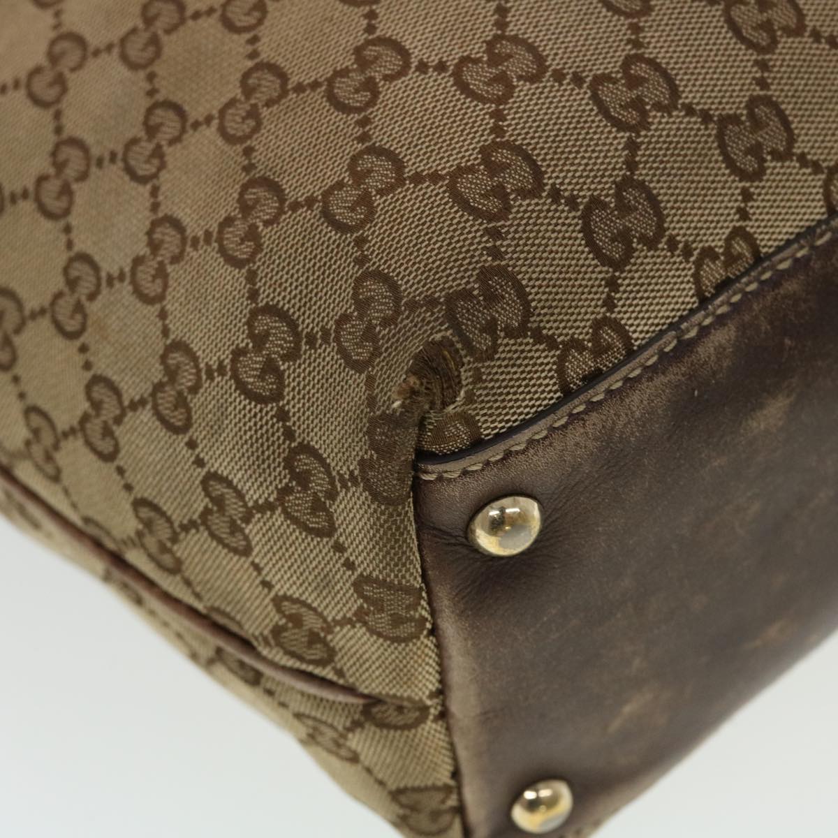 GUCCI GG Canvas Tote Bag Beige 169945  th3742