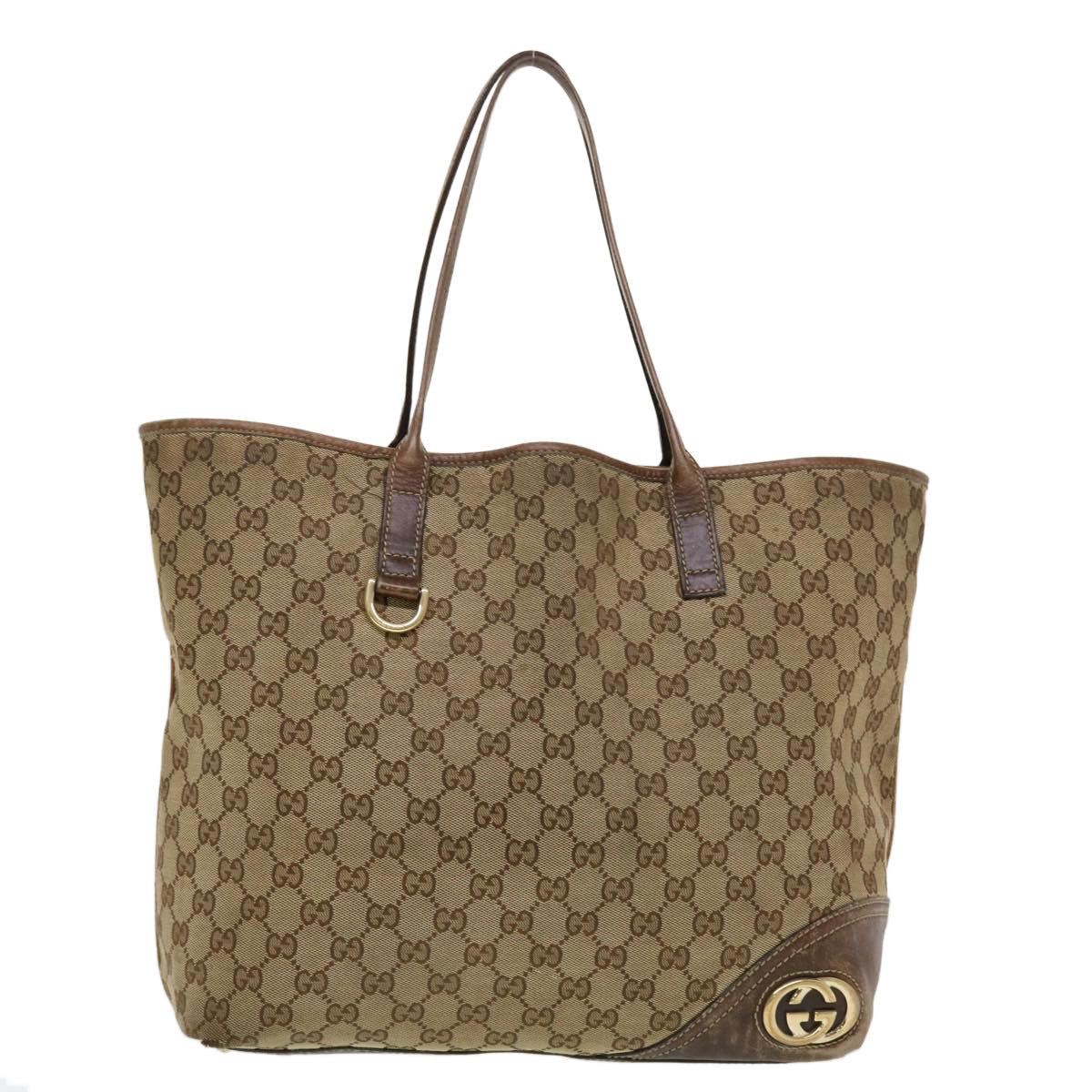 GUCCI GG Canvas Tote Bag Beige 169945  th3742