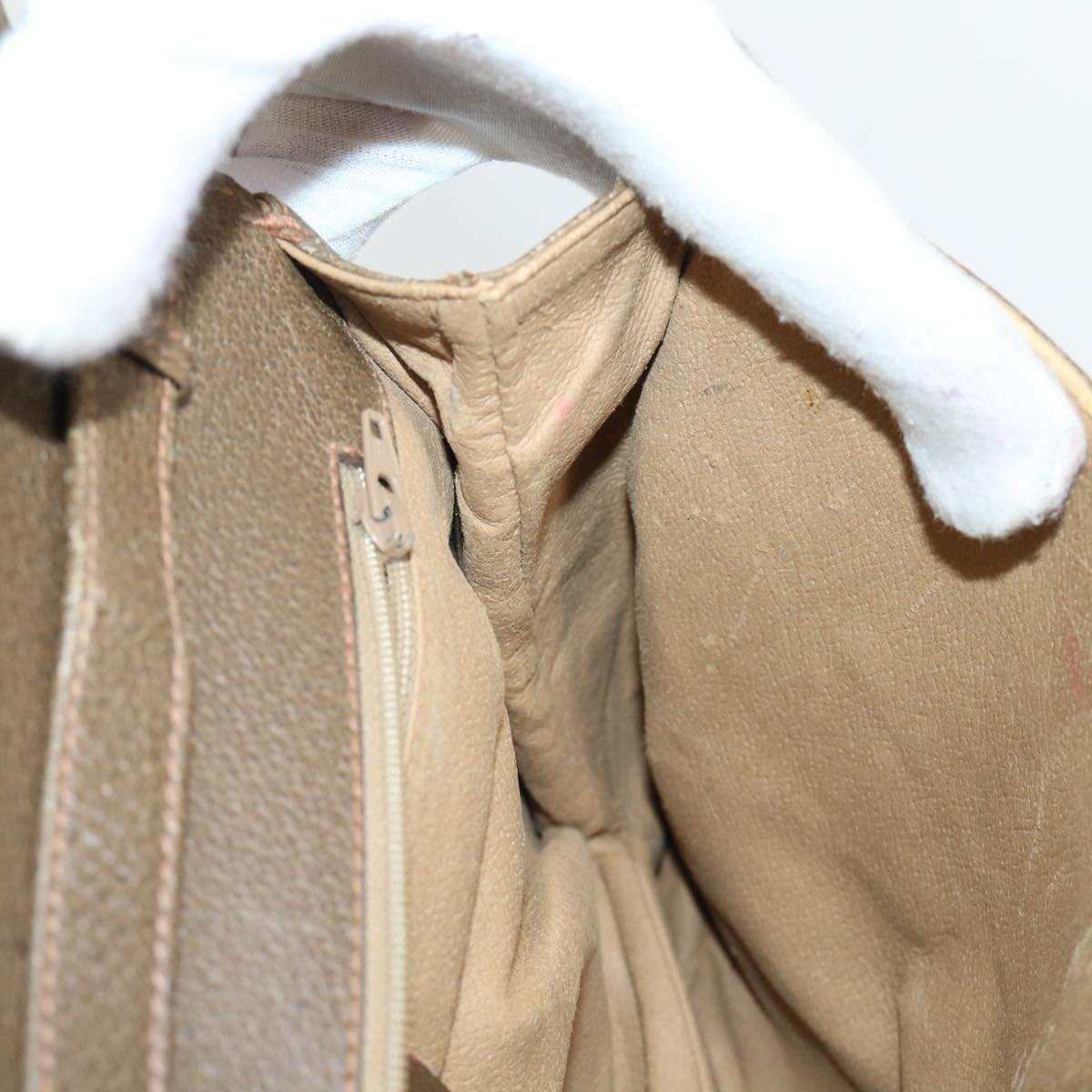 GUCCI GG Canvas Shoulder Bag PVC Leather Beige 90402025  th3857