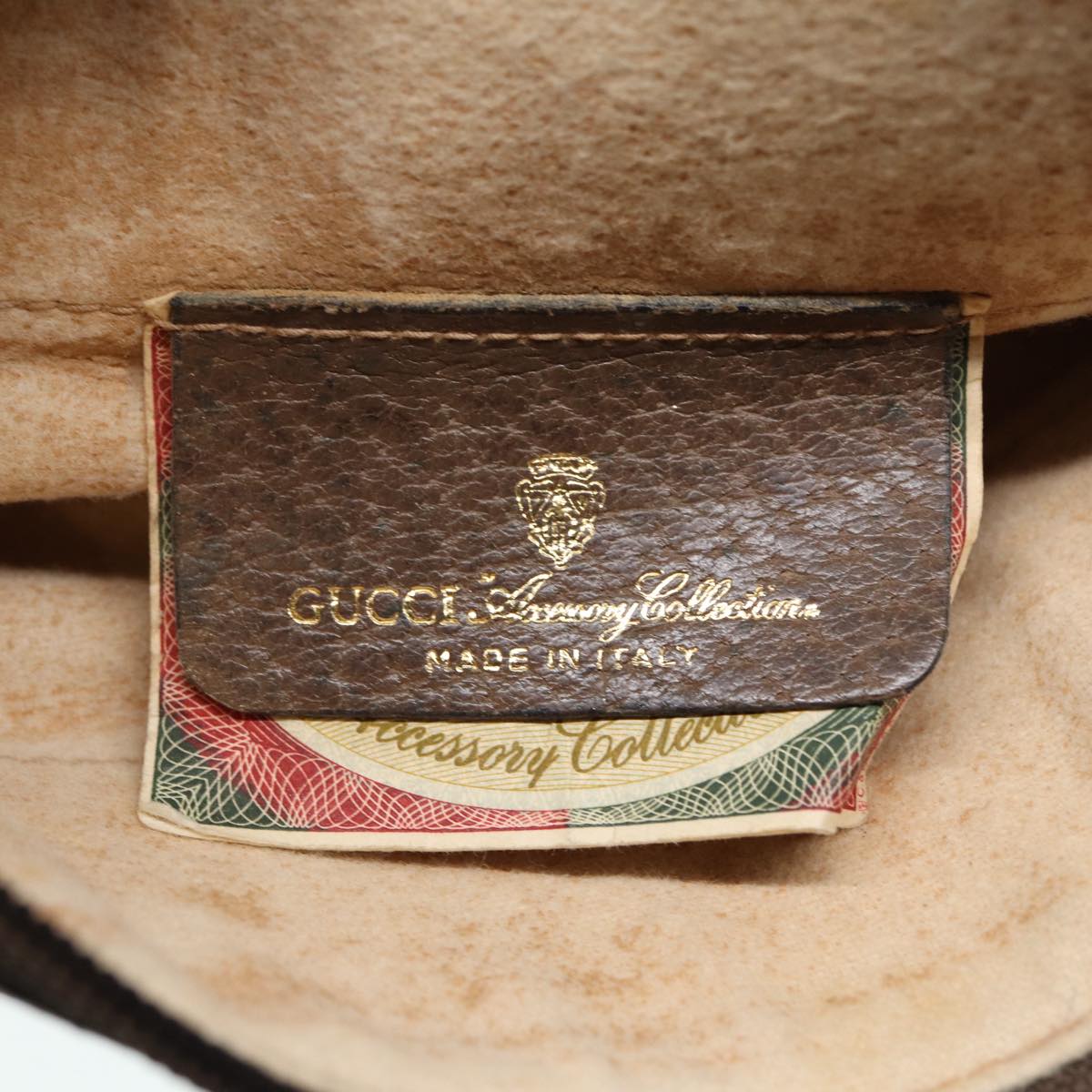 GUCCI GG Supreme Shoulder Bag PVC Beige Gold 904 02 020 Auth th5229
