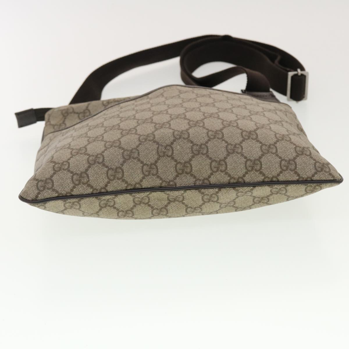 GUCCI GG Canvas Shoulder Bag PVC Leather Beige 141626  ti1052